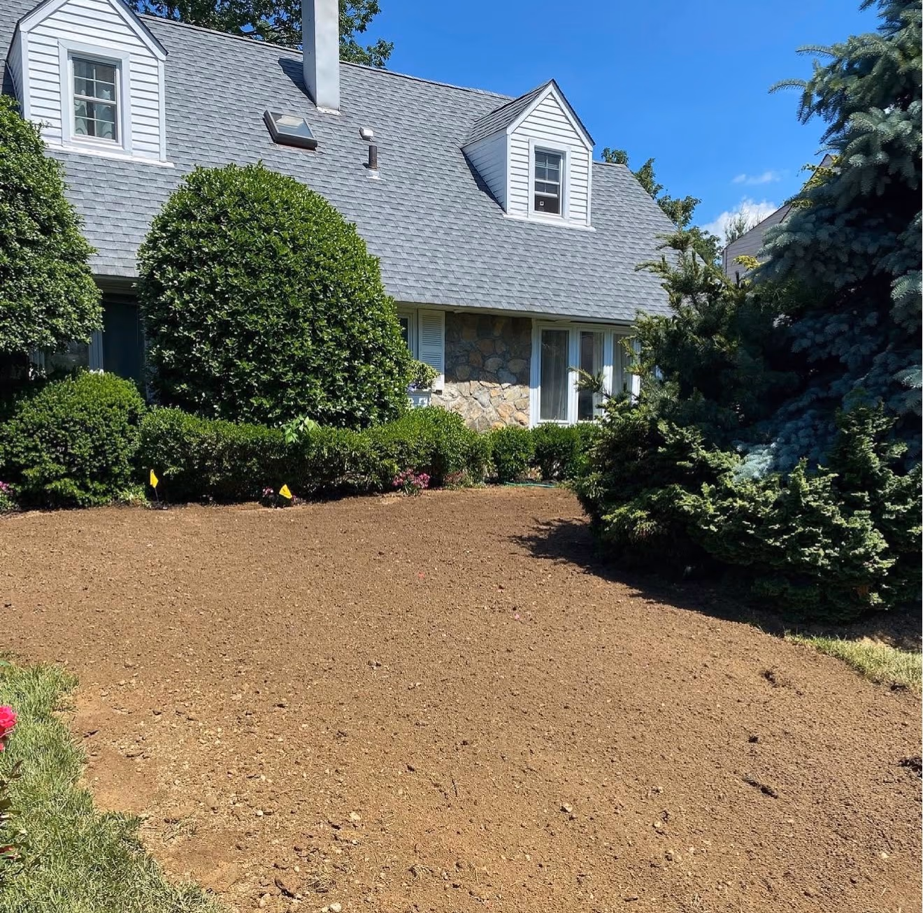 D.C. Crane Service — excavation site before grading, Long Island